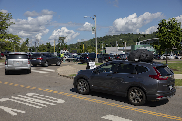 Parking outside the Events Center