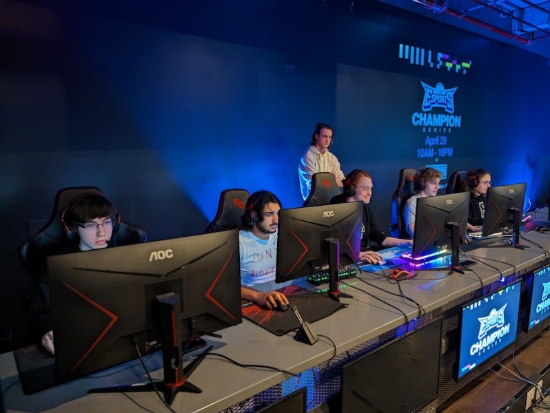 Members of the Video Game Association competing in a tournament