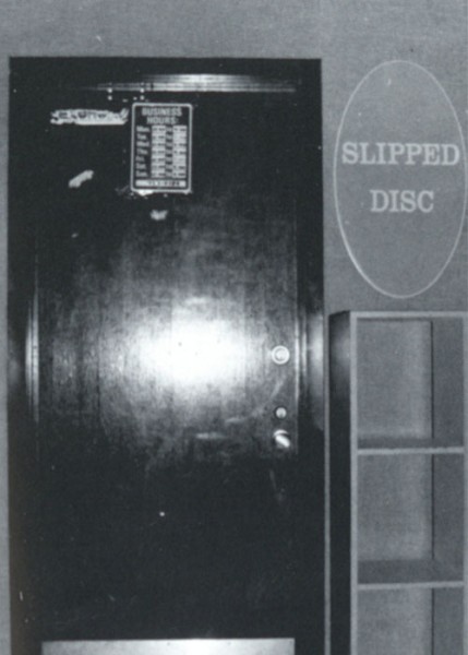 Slipped disc music studio