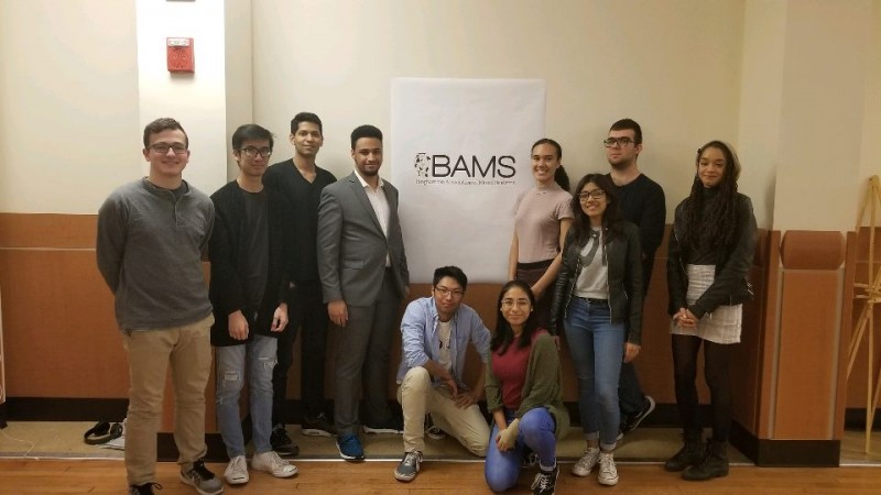 Members of BU Association of Mixed Students pose for a photo