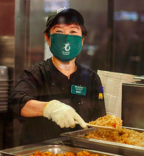 Mein Bowl worker Mary Chu