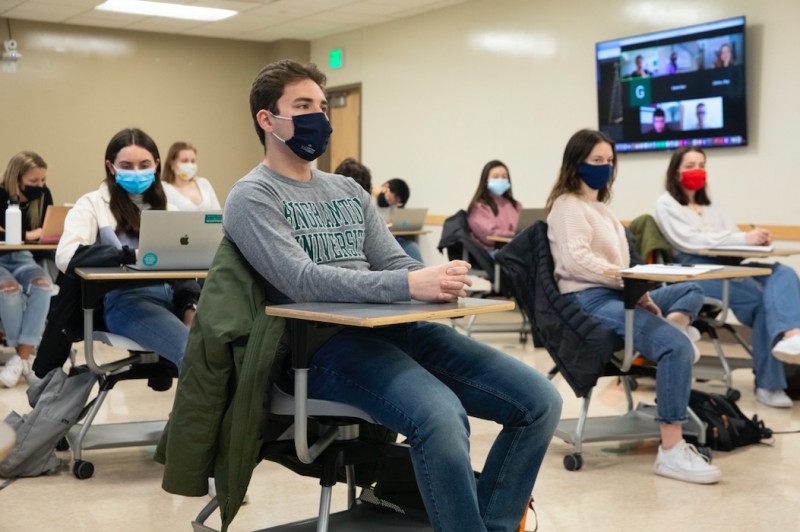 Students in class