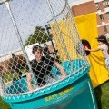 A dunk tank on family weekend