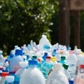 array of plastic bottles