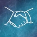 graphic of a handshake