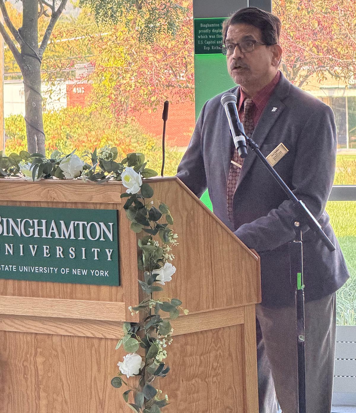 Dean Atul Kelkar welcomed new and returning students in the Watson College Scholars Program at a luncheon on Sept. 30.