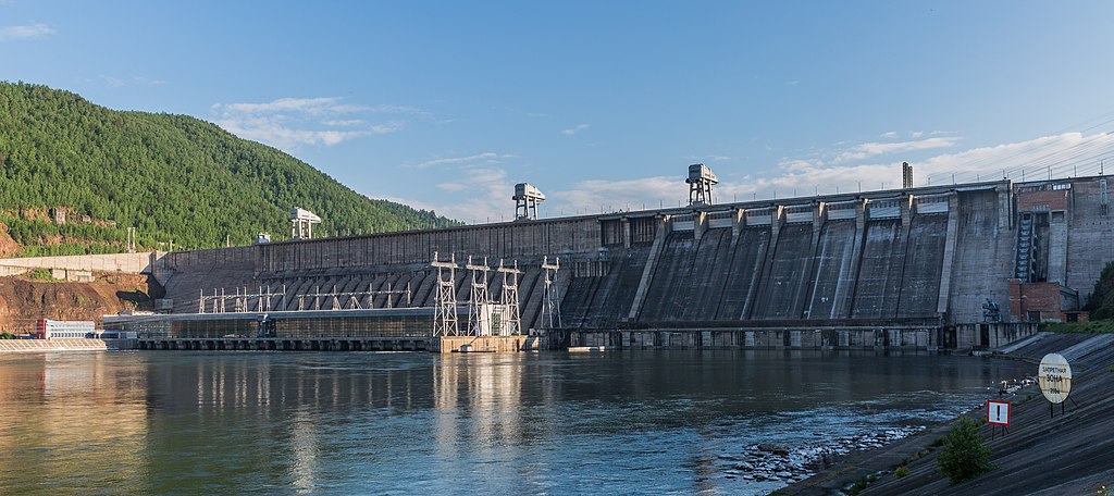 The Krasnoyarsk Dam in Siberia