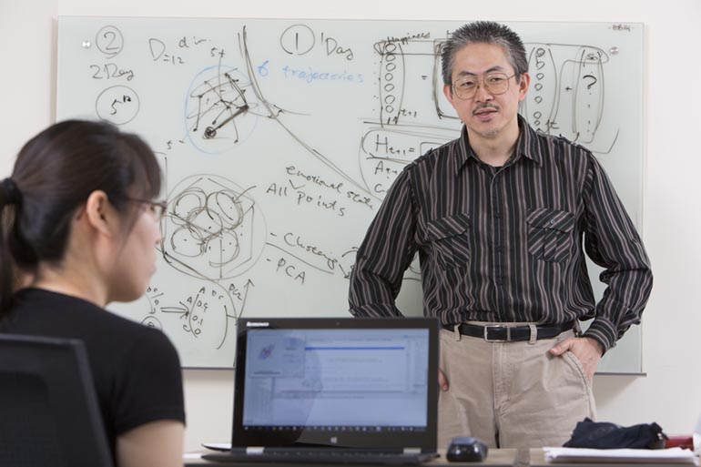 Profesor Hiroki Sayama of Watson College's Department of Systems Science and Industrial Engineering