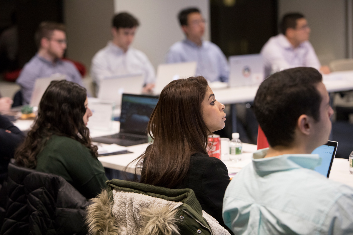 Students during HARP 300 Winter Session Course, “Current Issues In Legal Practice