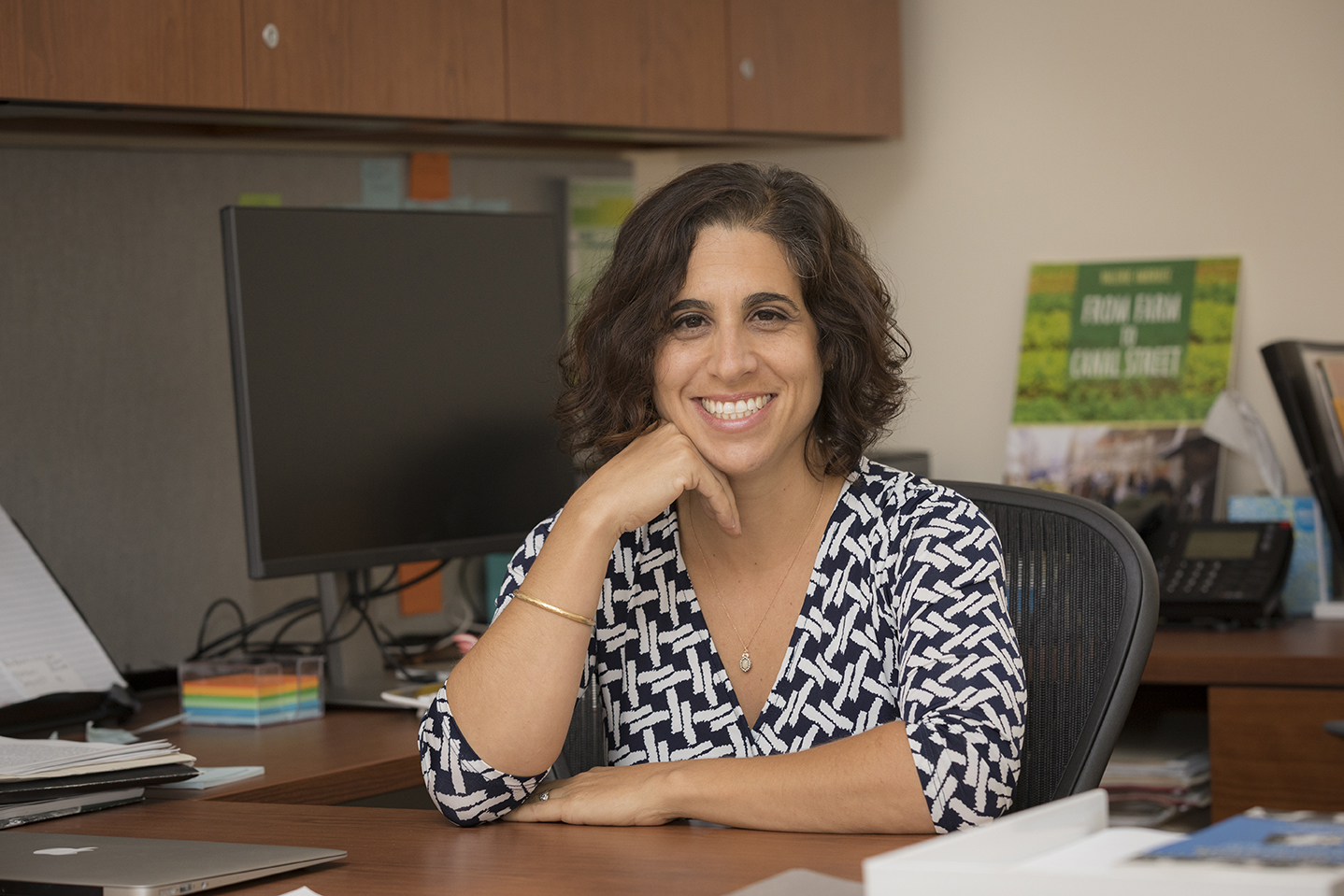 Valerie Imbruce '99, formerly the director of Binghamton’s External Scholarships and Undergraduate Research Center, maintains a role in the FJWG.