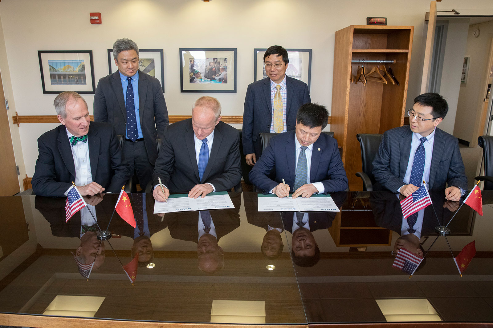 Officials from Binghamton University and the East China University of Science and Technology (ECUST) signed a memorandum of agreement  in April.