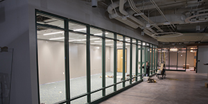 The glassed-in Think Tank will provide active-learning space in The Undergrounds.