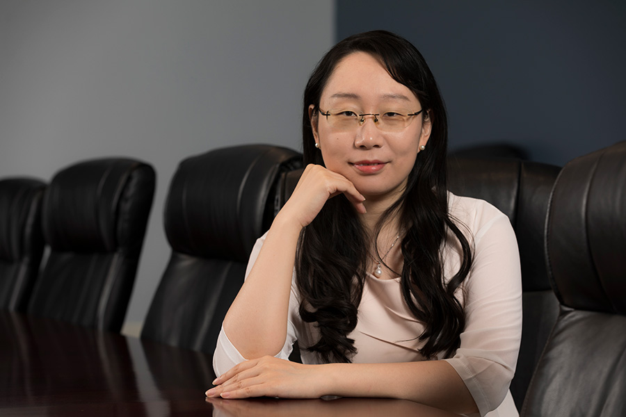 Jinglu Jiang, associate professor in the Binghamton University School of Management.