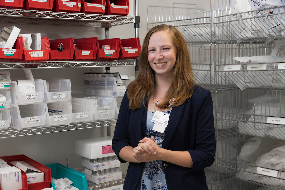 Rebekah Harris, a staff pharmacist at Lourdes Hospital, part of Ascension, has been a preceptor for School of Pharmacy and Pharmaceutical students for about a year.