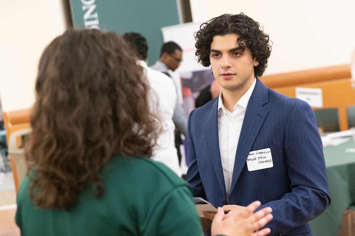 The Watson Career and Alumni Connections Office hosted a job and internship fair in fall 2022.