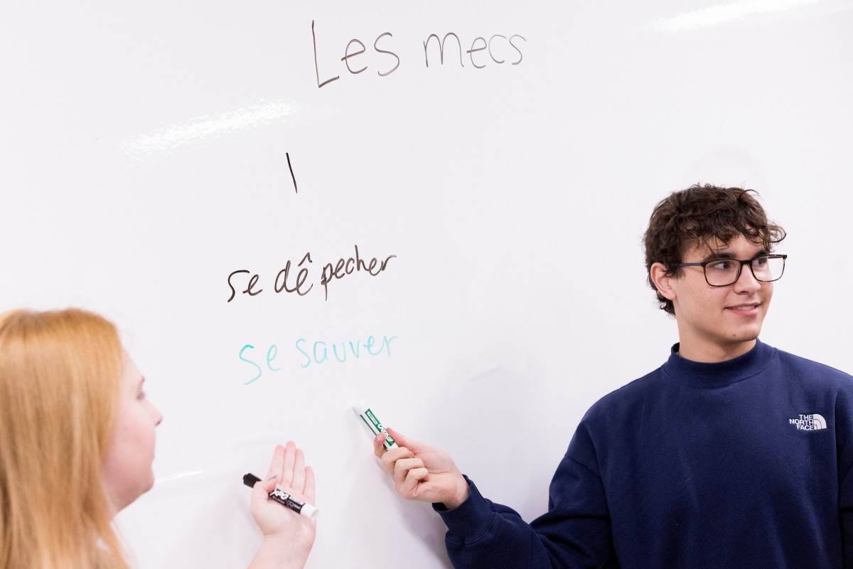 Students in Elizabeth Clarke's French 211 class played a game called 