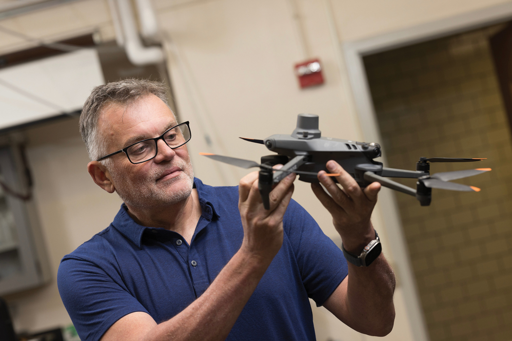 Binghamton anthropologist Carl Lipo uses drones to create detailed maps as part of his exploration of Easter Island.