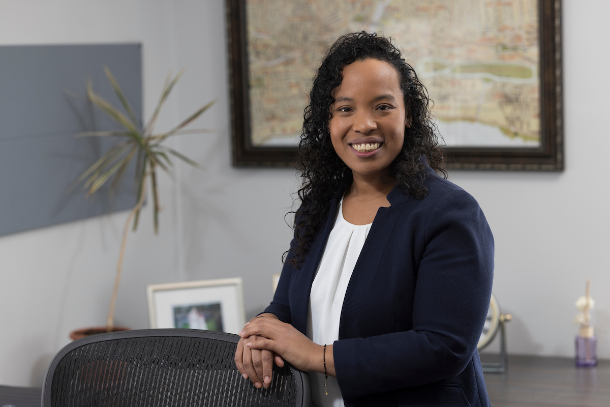 Binghamton University alumna and Assistant Vice President for Residential Experiences and Auxiliaries, Paola Mignone.