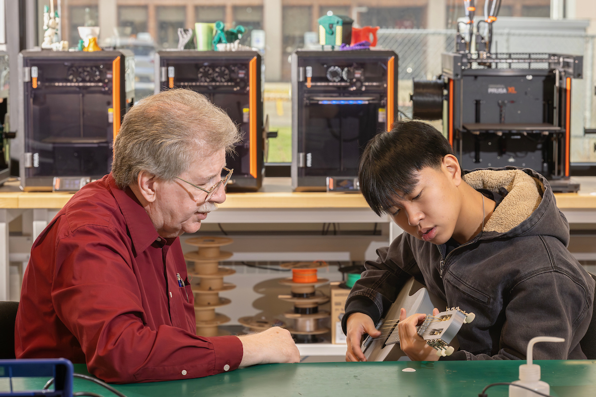 William E. Schiesser from the School of Computing advised Timothy Tran during the design process.