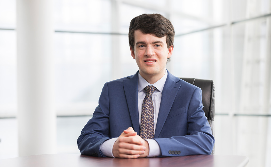 Liam Foley, a student at the Binghamton University School of Management (SOM), founded the Binghamton International Business Club on campus.