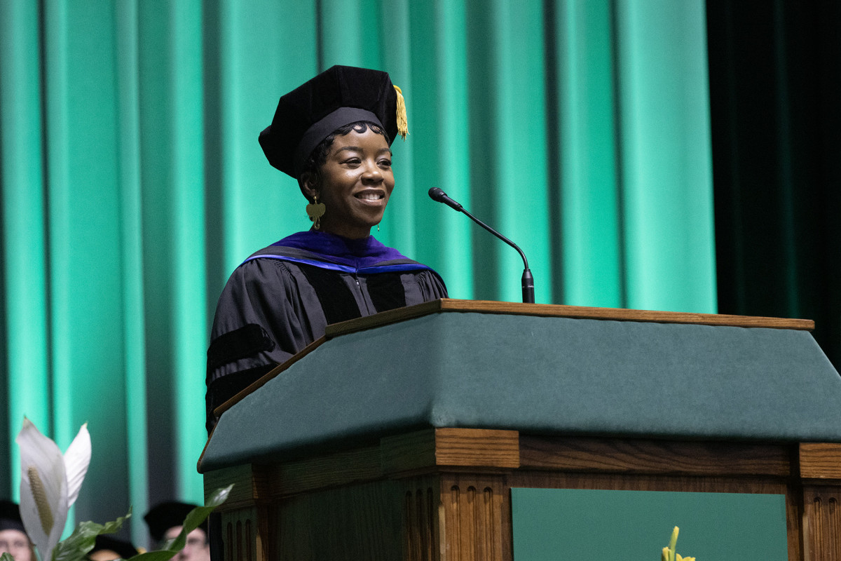 Shareema Gadson Shaw ’96 received the 2026 Harpur College Distinguished Alumni Award