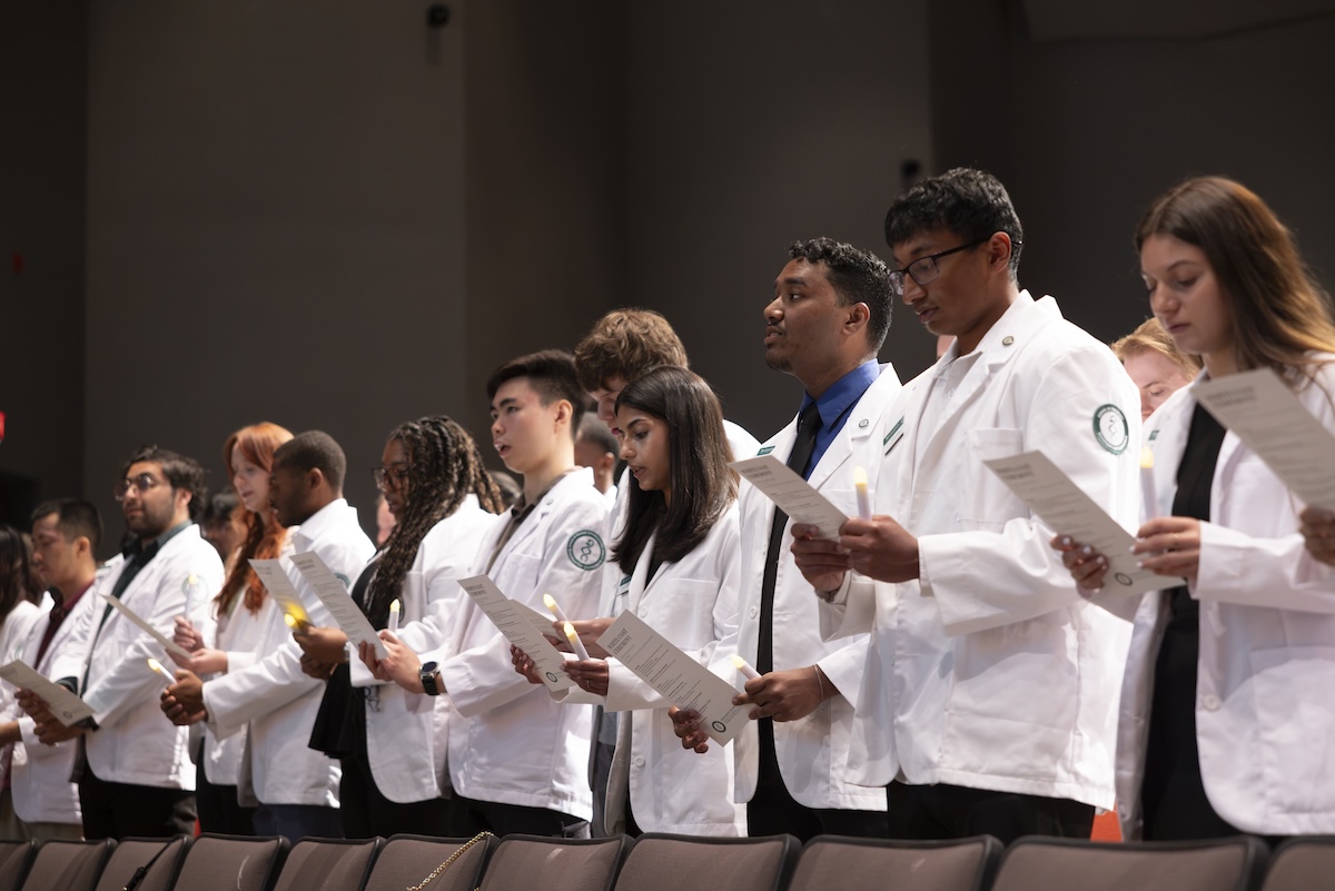 Binghamton University's School of Pharmacy and Pharmaceutical Sciences (SOPPS) celebrated its 2026 White Coat Ceremony on Aug. 22, 2026.