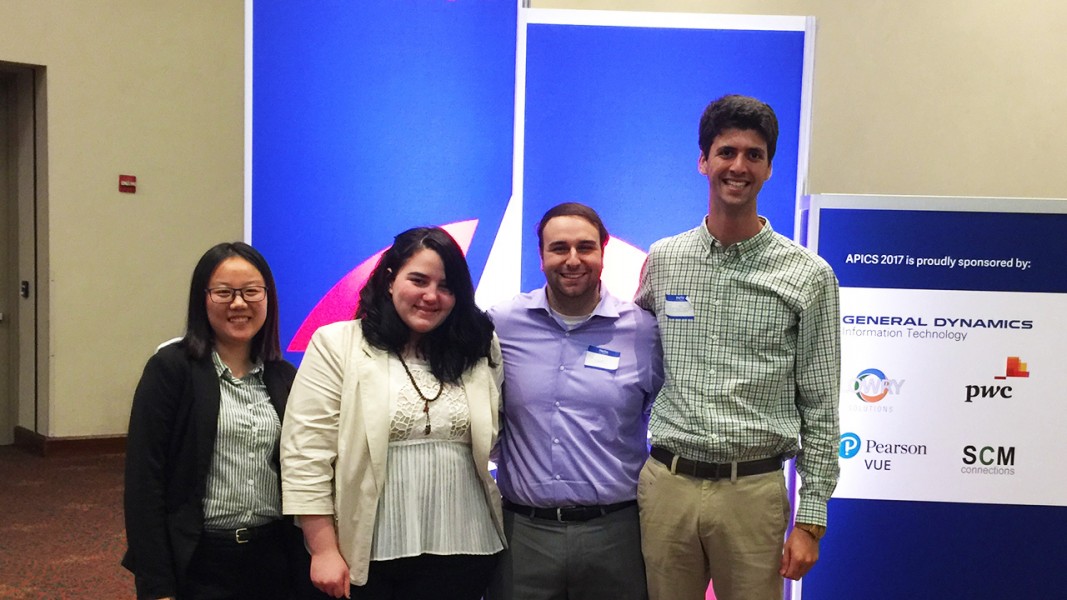 Liyang Tao, Barbara Perez, Sam Clarke and Jonathan Aranov (left to right)