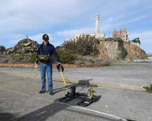 Binghamton University archaeologist Timothy de Smet and colleagues used terrestrial laser scans, ground-penetrating radar data and georectifications (the process of taking old digitized maps and linking them to a coordinate system so that they can be accurately geolocated in 3D space) to locate and assess the historical remains beneath the former recreation yard of the Alcatraz Federal Penitentiary.