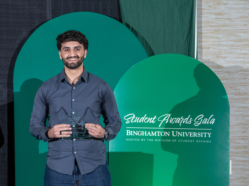Jawad Ahmad received the BFirst Resilience Award at the 2026 Student Awards Gala.