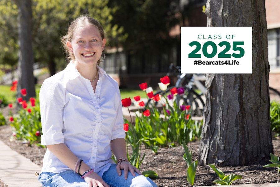 Bailey Fahnestock, who graduates with a Master of Social Work degree this May, plans to pursue a career in macro social work.