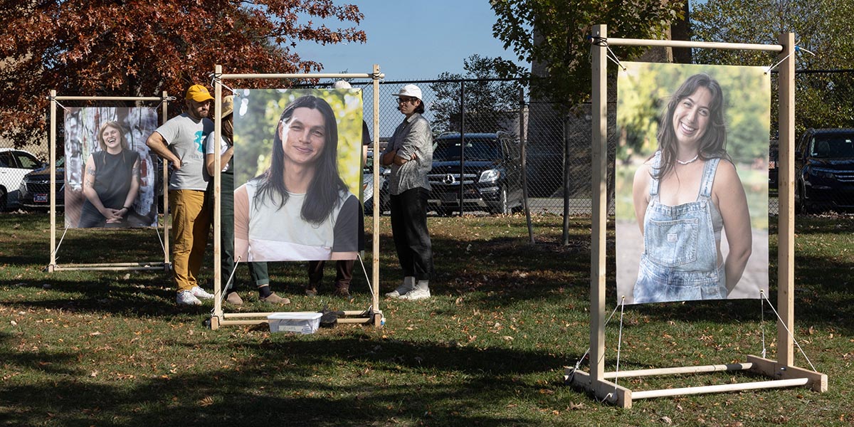 Photos and interviews by Billie Feigin ‘26 were featured at an outdoor art exhibit earlier this year in New York City.