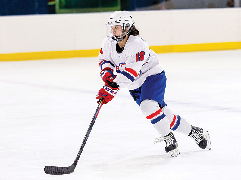 Christine Yeh plays forward for Chinese Taipei, the Taiwan national women's ice hockey team.