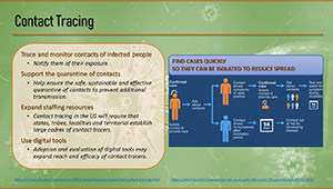 Contract tracing is key to tracking and curtailing the spread of the virus.