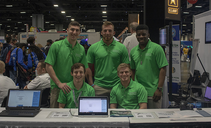 Top row (from left to right): Matthew Dabrowski, Bradley Dreher and Chukwudi N. Kanu. Bottom row (from left to right): Eli Shirk and Jake Lewis.
