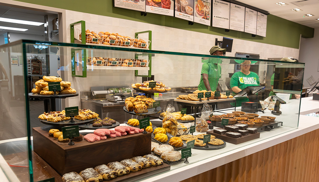 A new Panera Bread cafe has opened at Binghamton University, marking the completion of the first step of a two-year renovation project at the former Chenango Dining Room, located on the Spine and connected to Science I.
