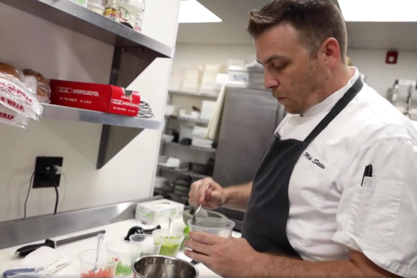 Mike Stites, chef at Dos Rios, an alumni-owned restaurant in downtown Binghamton.