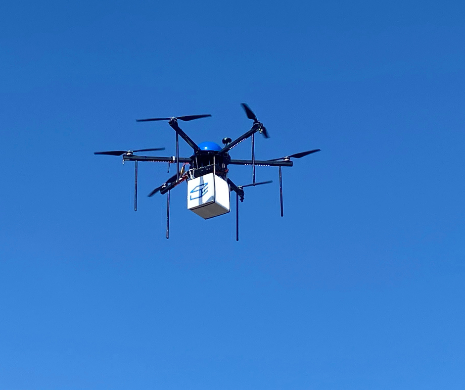 Drone Express has commercial partnerships with Papa Johns, Kroger and Winsupply to deliver orders by drone.