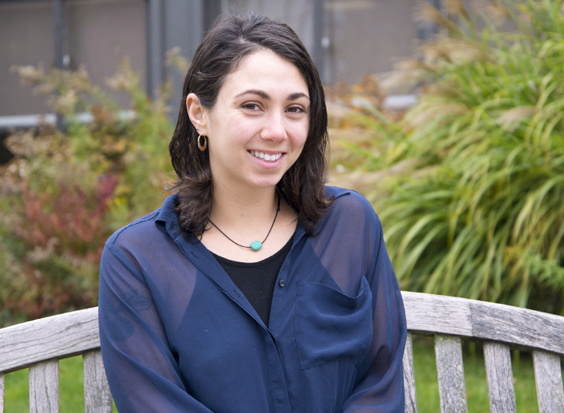 Eliana Epstein, a graduate student in the sustainable communities program, is also the director of Binghamton Food Rescue.
