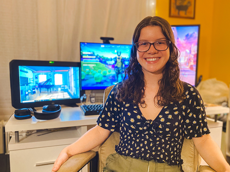 Erin Dyer works as a game capture specialist for Epic Games, maker of the popular 