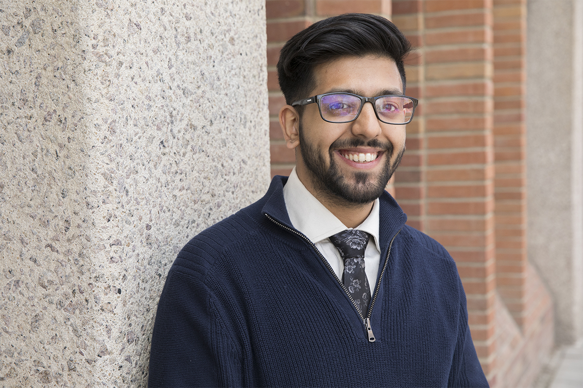 Habeeb Sheikh, a political science and cinema double major, graduates this month.