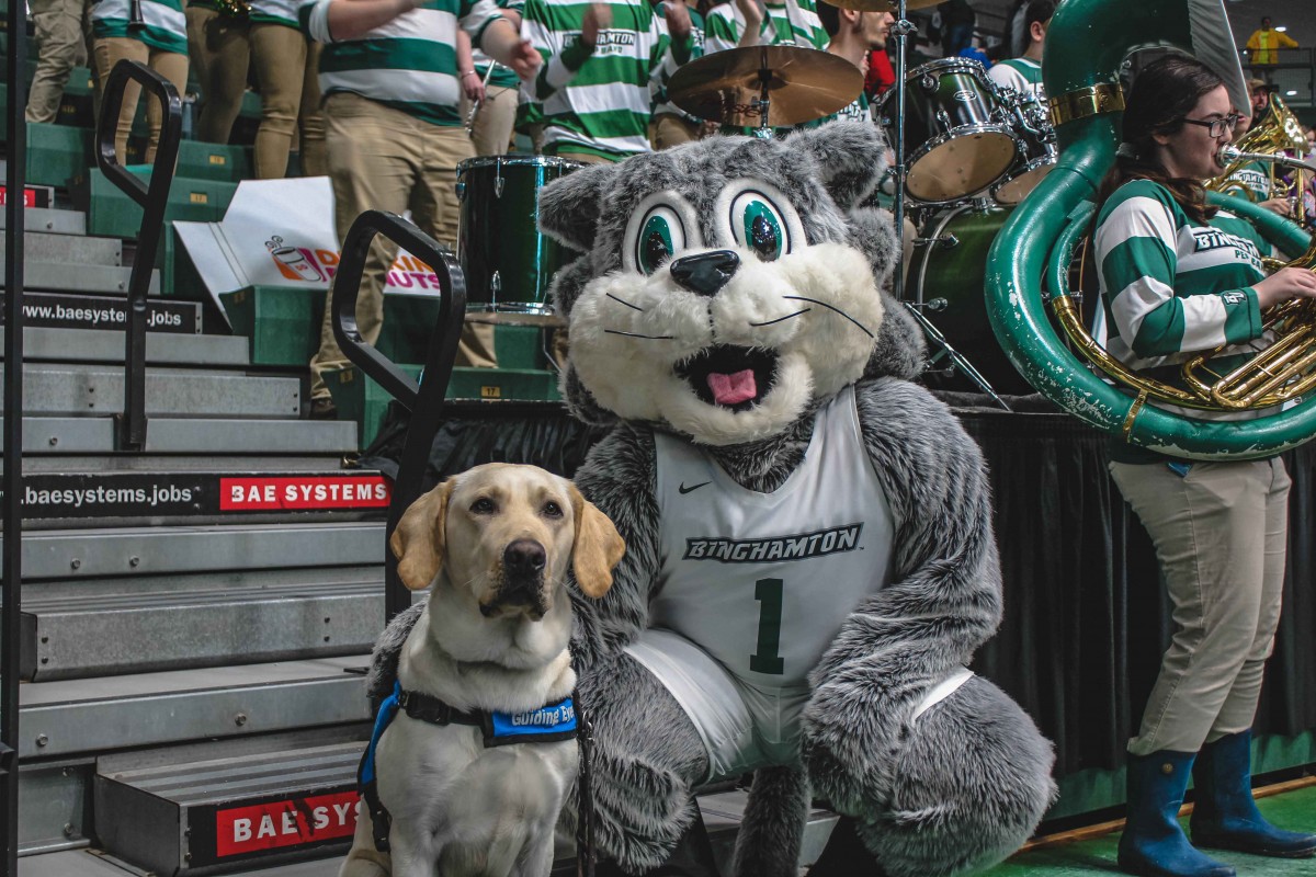 Stan meets Baxter the Bearcat.