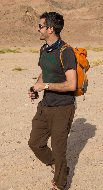 Shay Rabineau, assistant professor of Israel studies at Binghamton University, on a hike in the Sinai Peninsula.