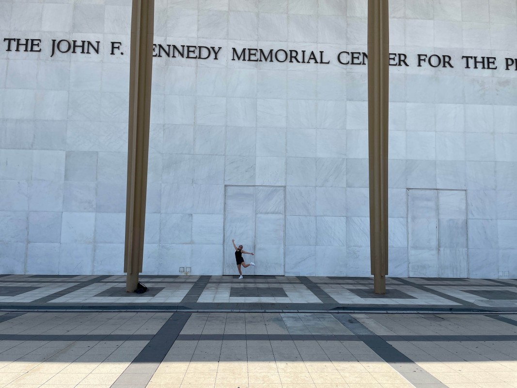 Julia Rakus at the Kennedy Center American College Theatre Festival (KCACTF) in Washington, D.C.