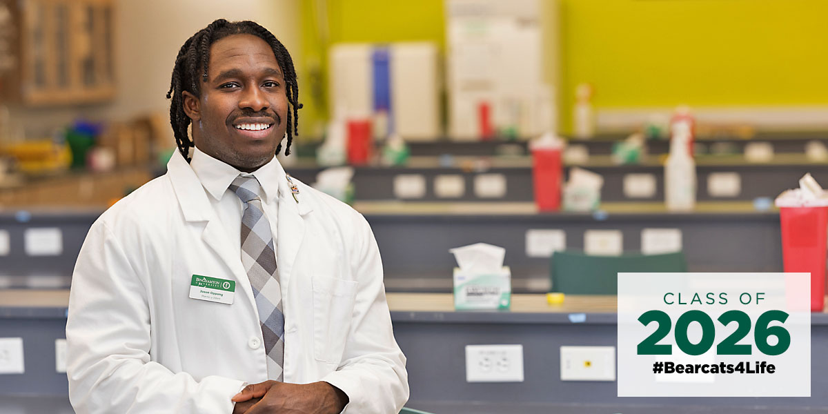 Jason Oppong '23, PharmD '26, never expected to be in pharmacy school. But he's sure glad he took a leap of faith to pursue it!