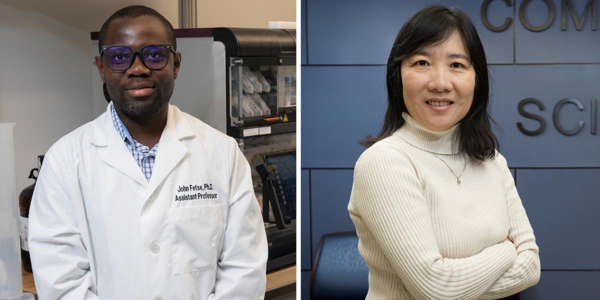 Assistant Professor of Pharmaceutical Sciences John Fetse and Professor of Empire Innovation Nancy Guo received state funding through the SUNY Technology Accelerator Fund, which provides grants to faculty inventors and scientists.