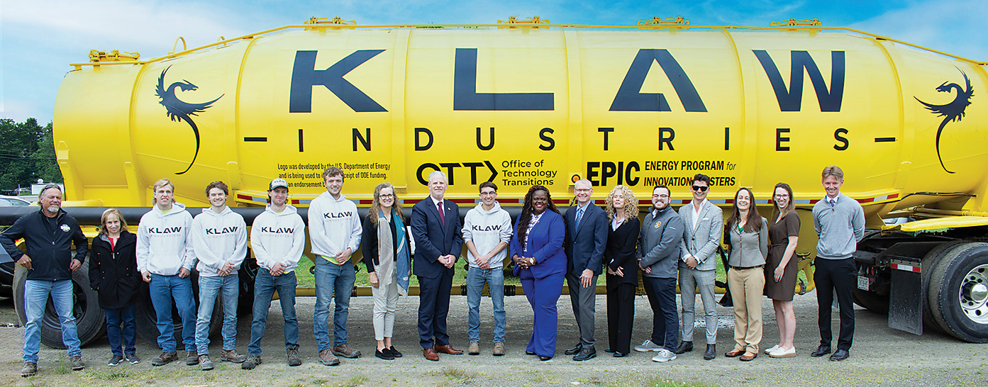 The New York State Department of Transportation hired KLAW Industries for a project in Whitney Point. Representatives from the federal Environmental Protection Agency and the Department of Energy flew to Binghamton to support the project.