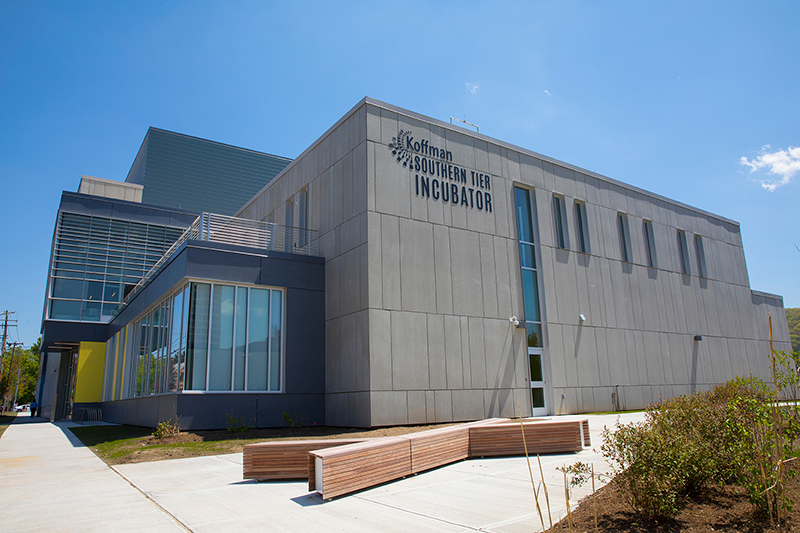 The Koffman Southern Tier Incubator opened on Binghamton's Hawley Street in 2017. It now supports 65 companies.