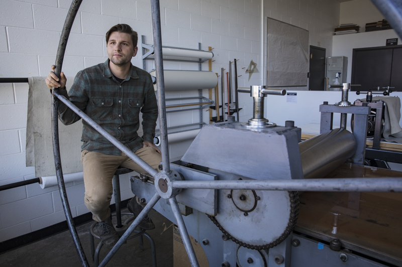 Colin Lyons, an assistant professor in the Department of Art and Design, spent three weeks living alone on Rabbit Island in Lake Superior and starting his latest project -- The Laboratory of Everlasting Solutions.