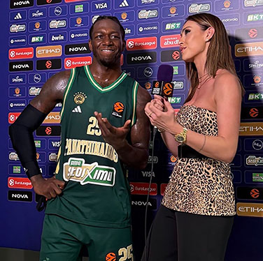 Dora Panteli interviews EuroLeague star Kendrick Nunn.