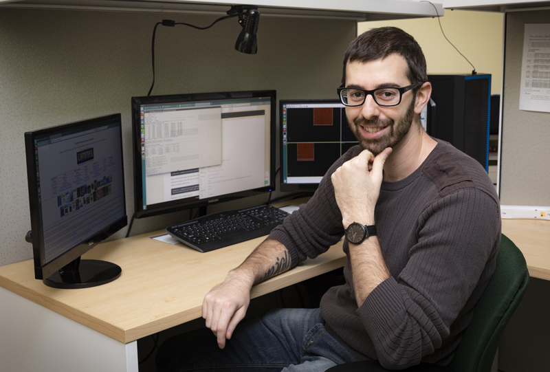 Andrea Papaleo will receive his master's degree in materials science and engineering in May.